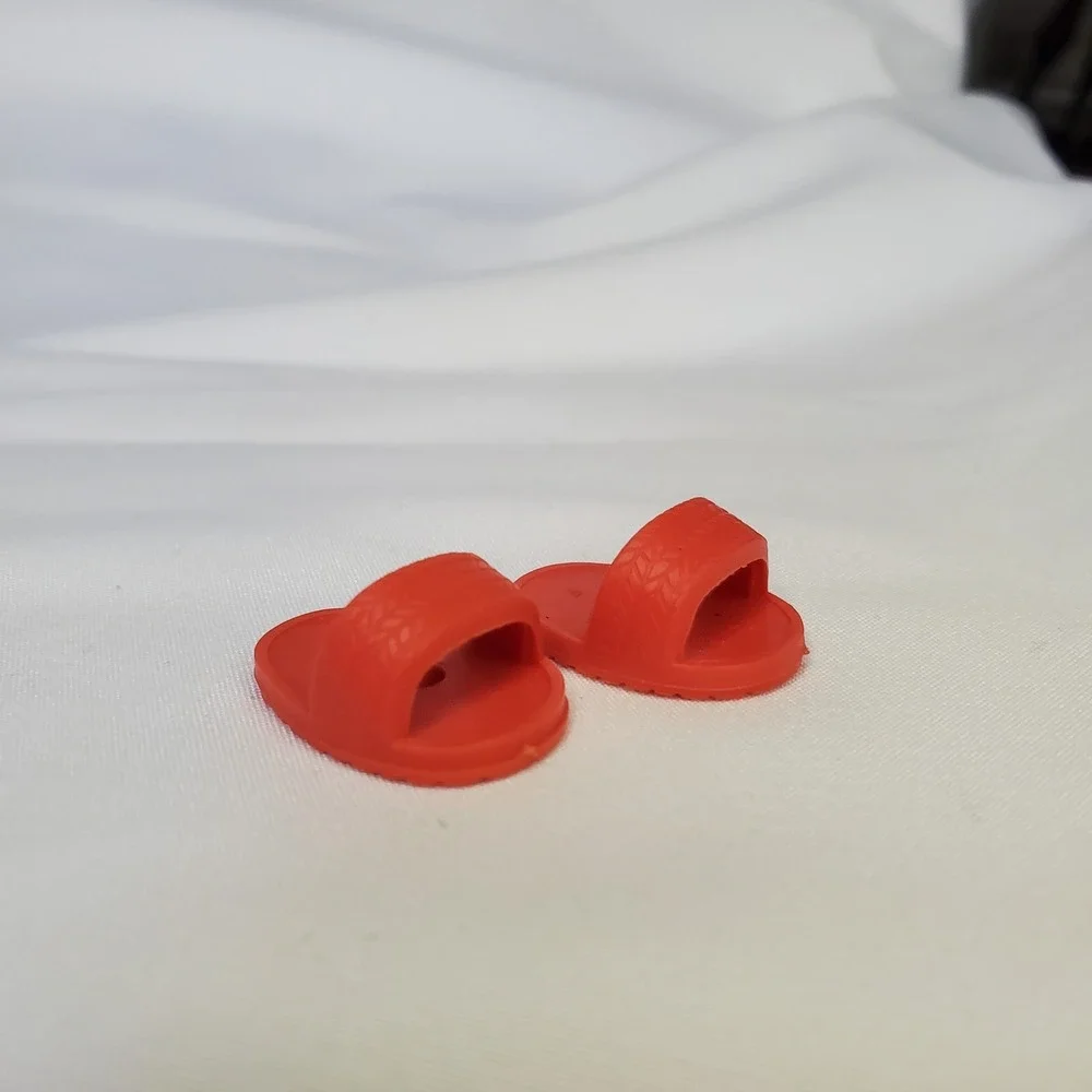 VTG 1982 Strawberry Shortcake Kenner Berry Wear Fashions RED‎ SANDALS SHOES